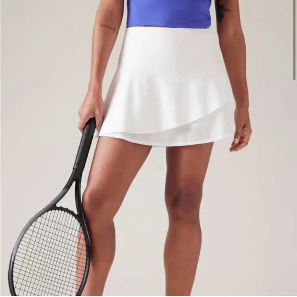 Athleta Ace Mesh Skort White Small